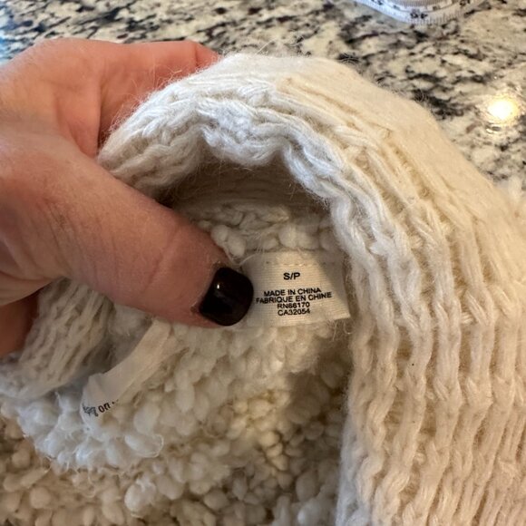 ANTHROLOPOLGIE SLEEPING ON SNOW OPEN WOOL BLEND POPCORN KNIT CARDIGAN SIZE S K13 - Picture 6 of 10